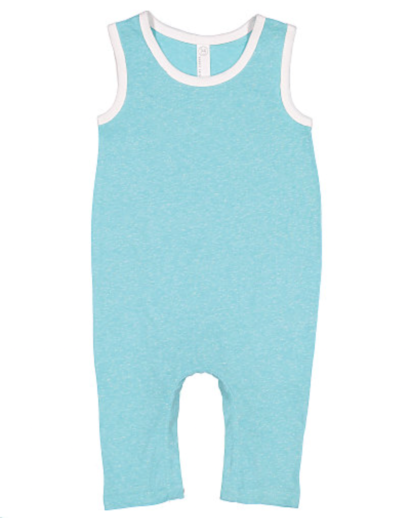 Rabbit Skins Infant Harborside Melange Tank Romper