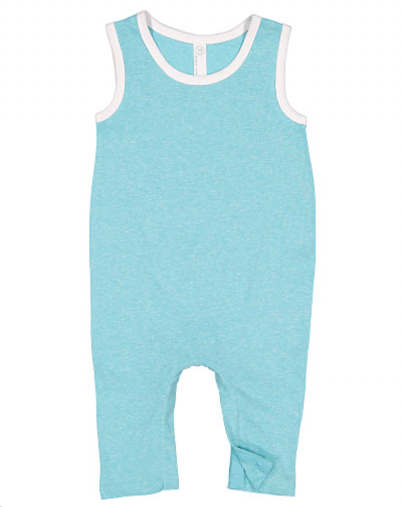 Rabbit Skins Infant Harborside Melange Tank Romper