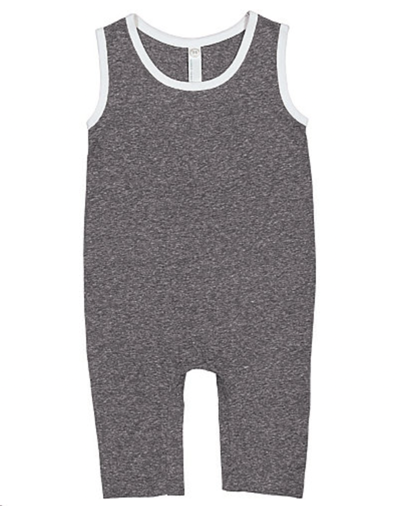 Rabbit Skins Infant Harborside Melange Tank Romper
