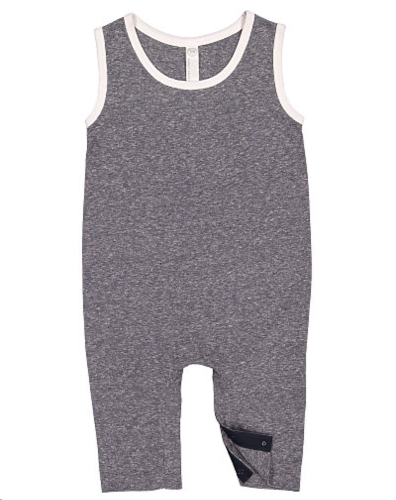Rabbit Skins Infant Harborside Melange Tank Romper