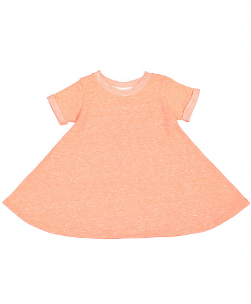 Rabbit Skins Toddler Harborside Melange French Terry Twirl Dress