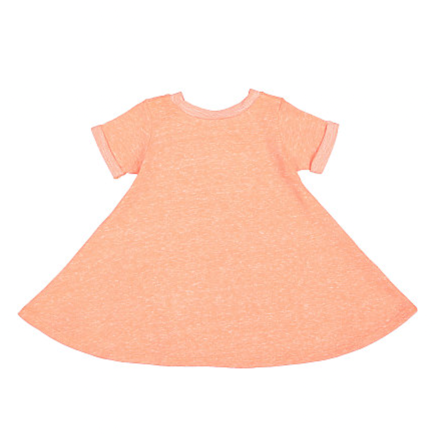 Rabbit Skins Toddler Harborside Melange French Terry Twirl Dress