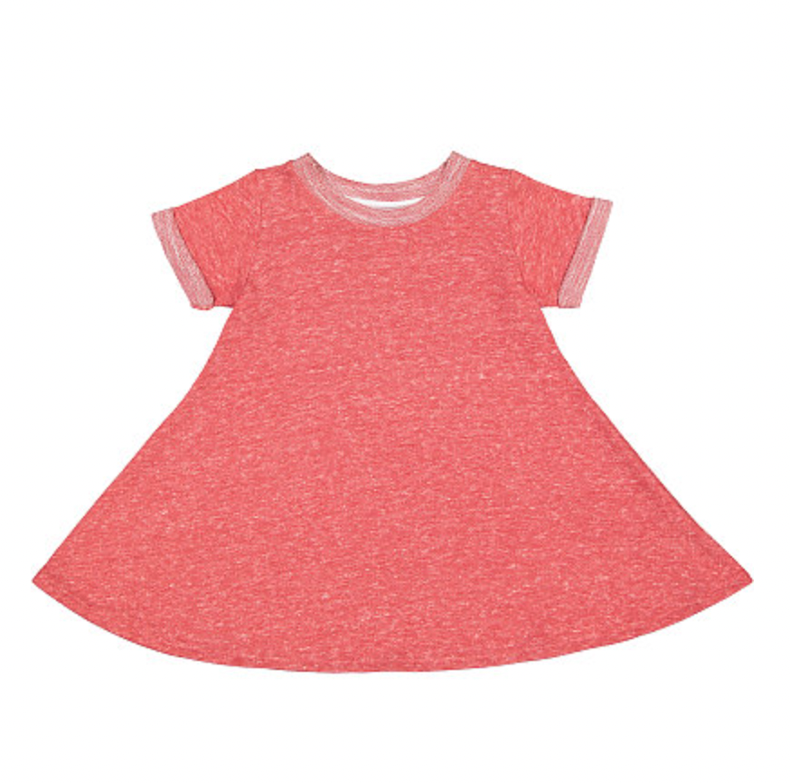 Rabbit Skins Toddler Harborside Melange French Terry Twirl Dress