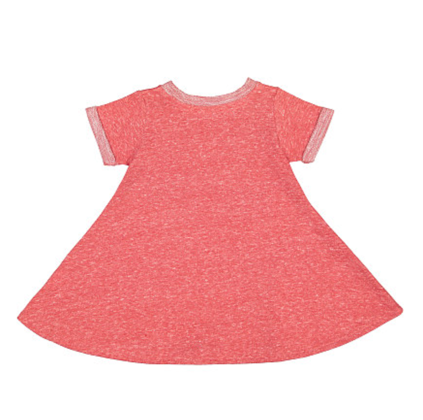 Rabbit Skins Toddler Harborside Melange French Terry Twirl Dress