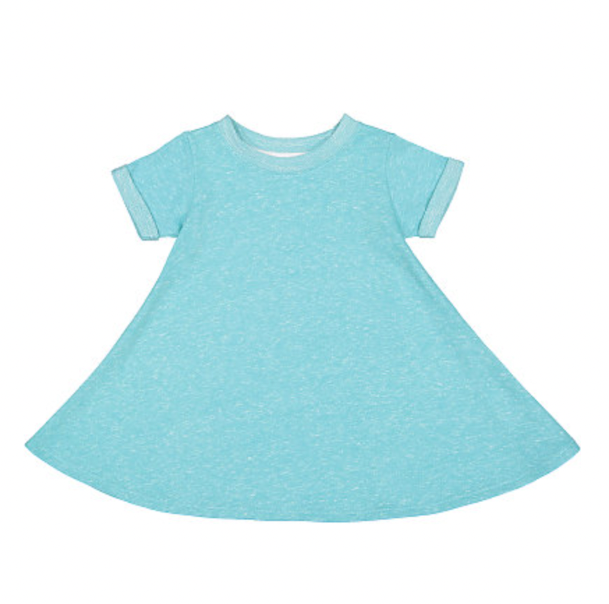 Rabbit Skins Toddler Harborside Melange French Terry Twirl Dress