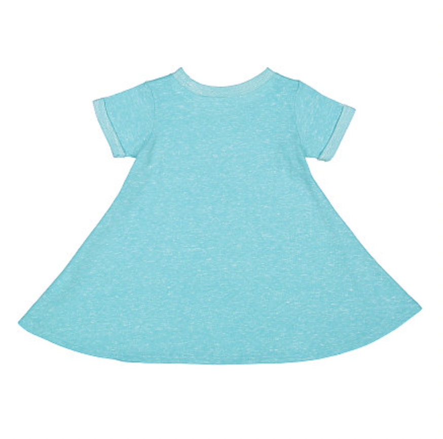 Rabbit Skins Toddler Harborside Melange French Terry Twirl Dress