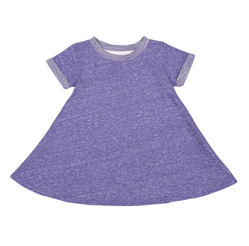 Rabbit Skins Toddler Harborside Melange French Terry Twirl Dress