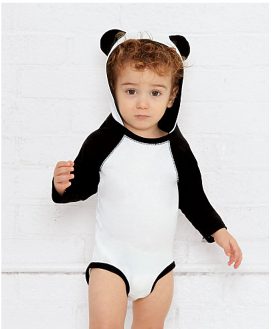 Rabbit Skins Infant Long Sleeve Bodysuit with Ears