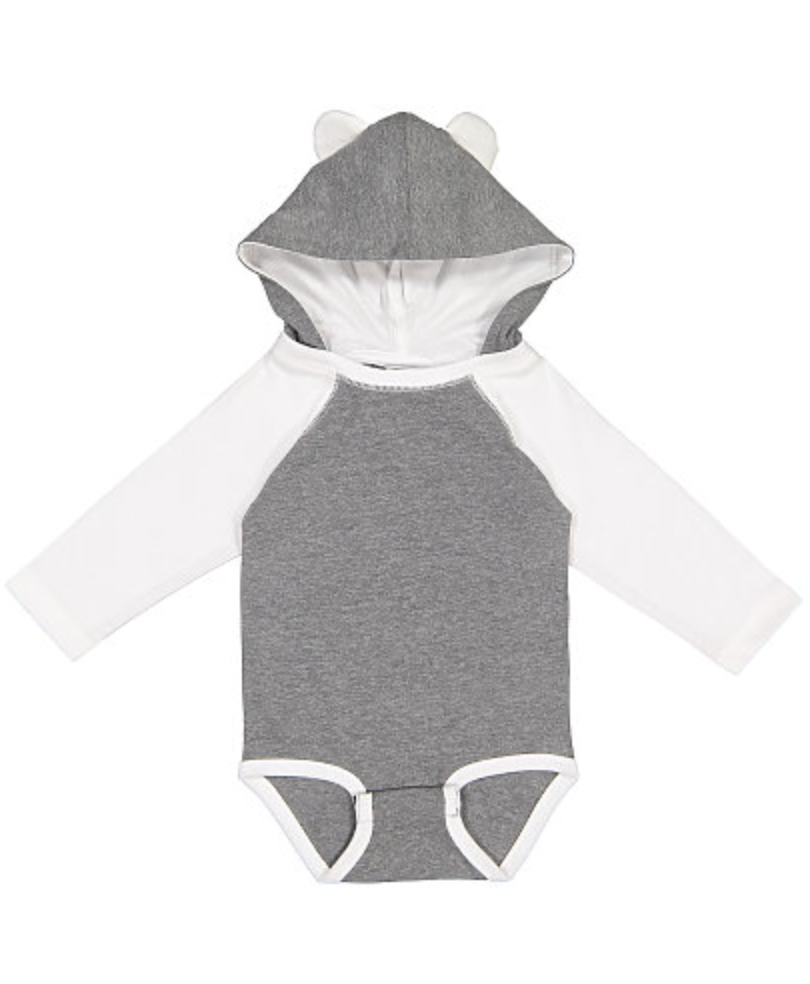 Rabbit Skins Infant Long Sleeve Bodysuit with Ears