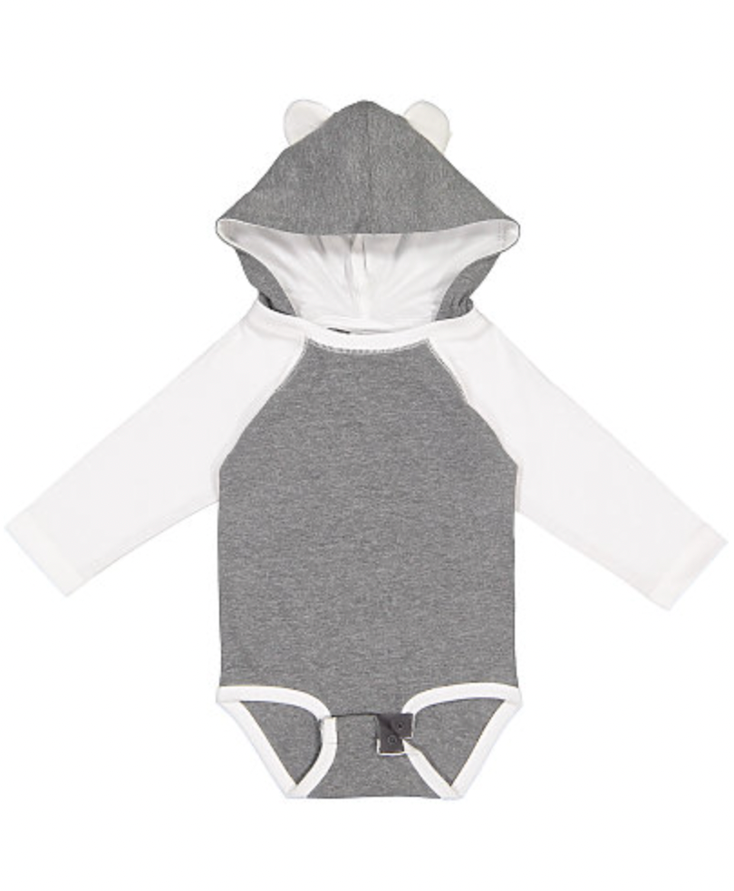 Rabbit Skins Infant Long Sleeve Bodysuit with Ears
