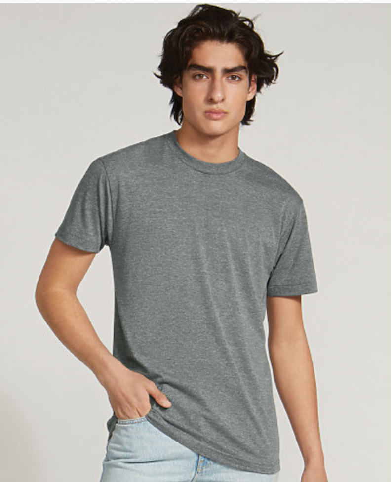 American Apparel Unisex USA Tri-Blend Track T-Shirt