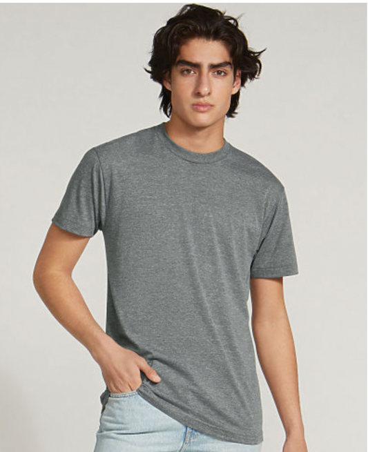 American Apparel Unisex USA Tri-Blend Track T-Shirt