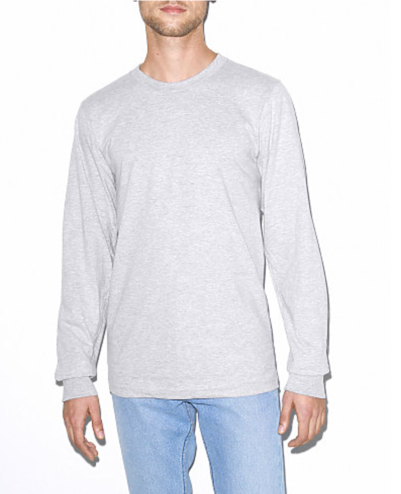 American Apparel Unisex Fine Jersey Long Sleeve T-Shirt