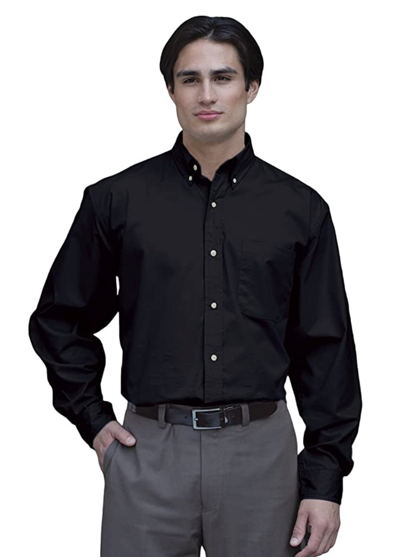 JonathanCorey Men's Long Sleeve Performance Brushed Twill