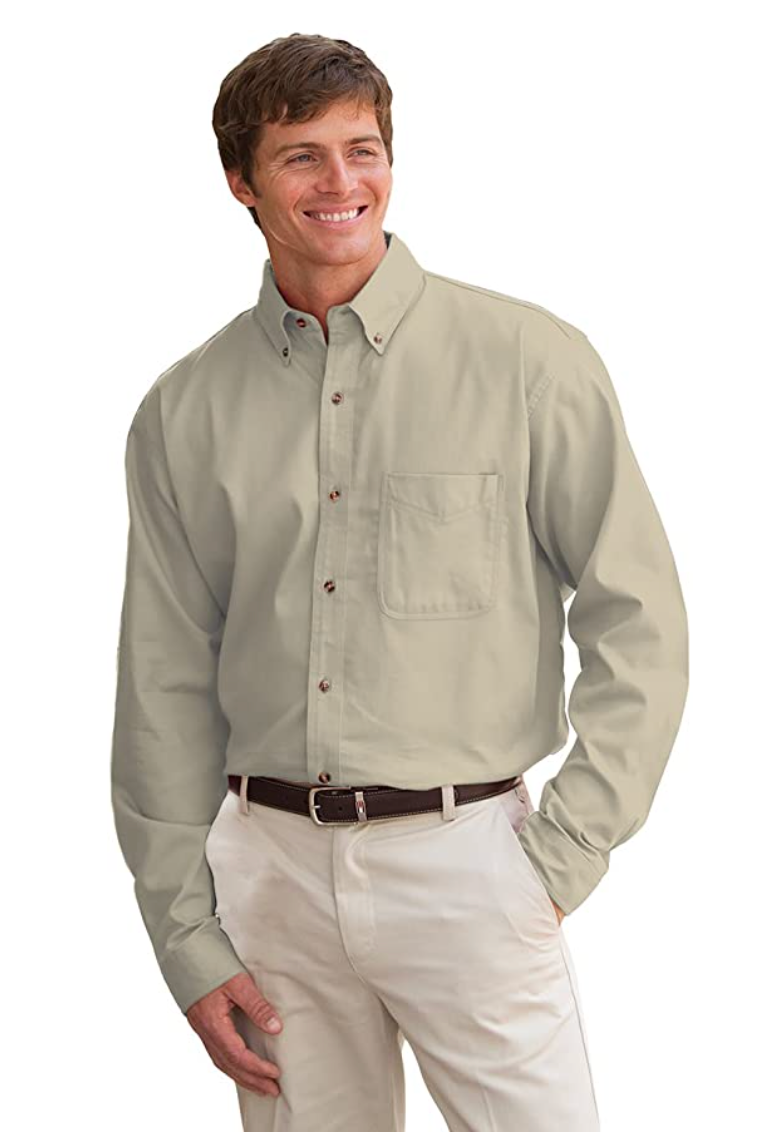 JonathanCorey Men's Long Sleeve Heavyweight Washed Twill