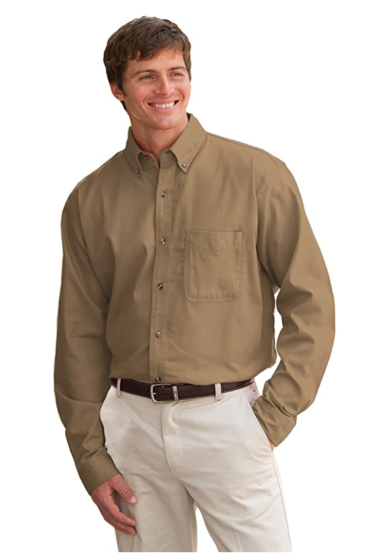 JonathanCorey Men's Long Sleeve Heavyweight Washed Twill