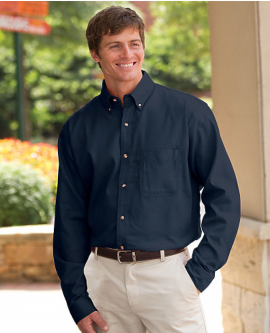 JonathanCorey Men's Long Sleeve Heavyweight Washed Twill
