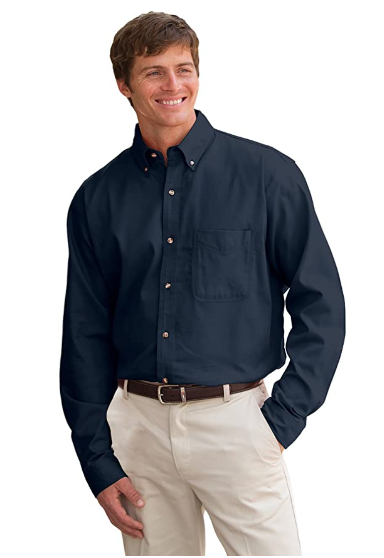 JonathanCorey Men's Long Sleeve Heavyweight Washed Twill