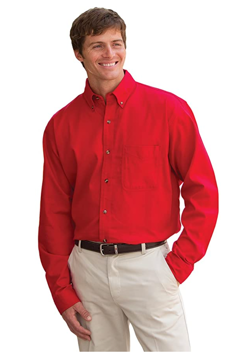 JonathanCorey Men's Long Sleeve Heavyweight Washed Twill