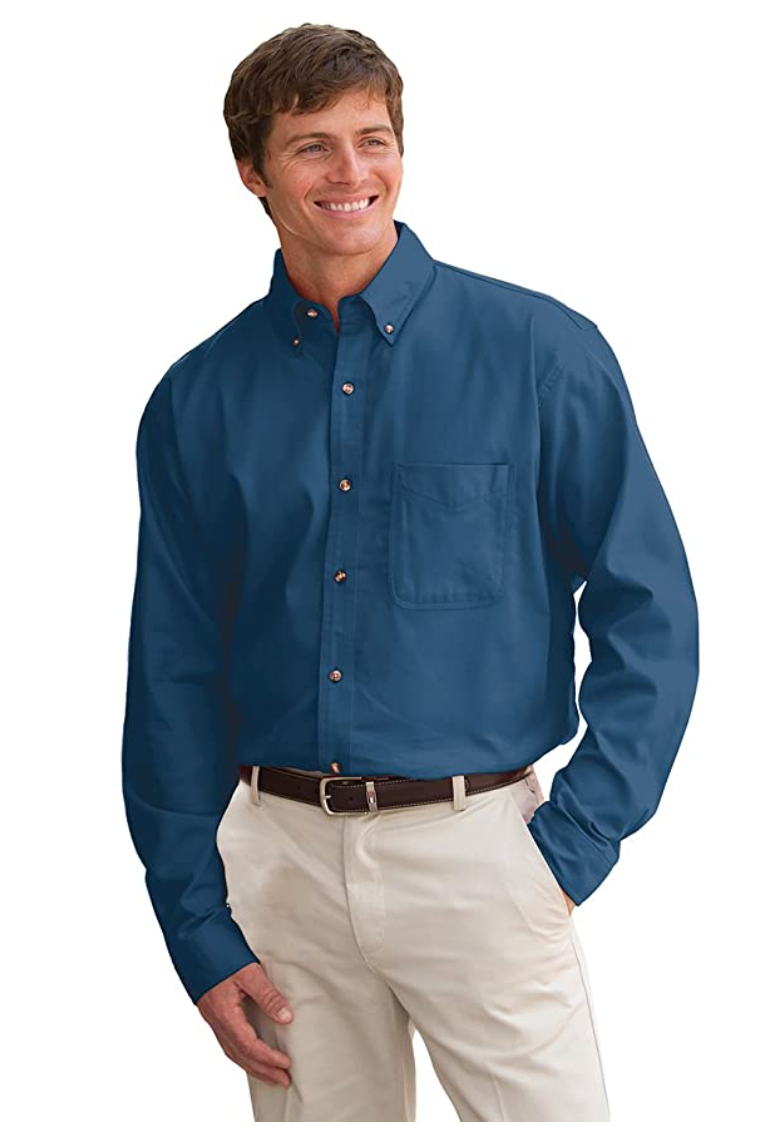 JonathanCorey Men's Long Sleeve Heavyweight Washed Twill