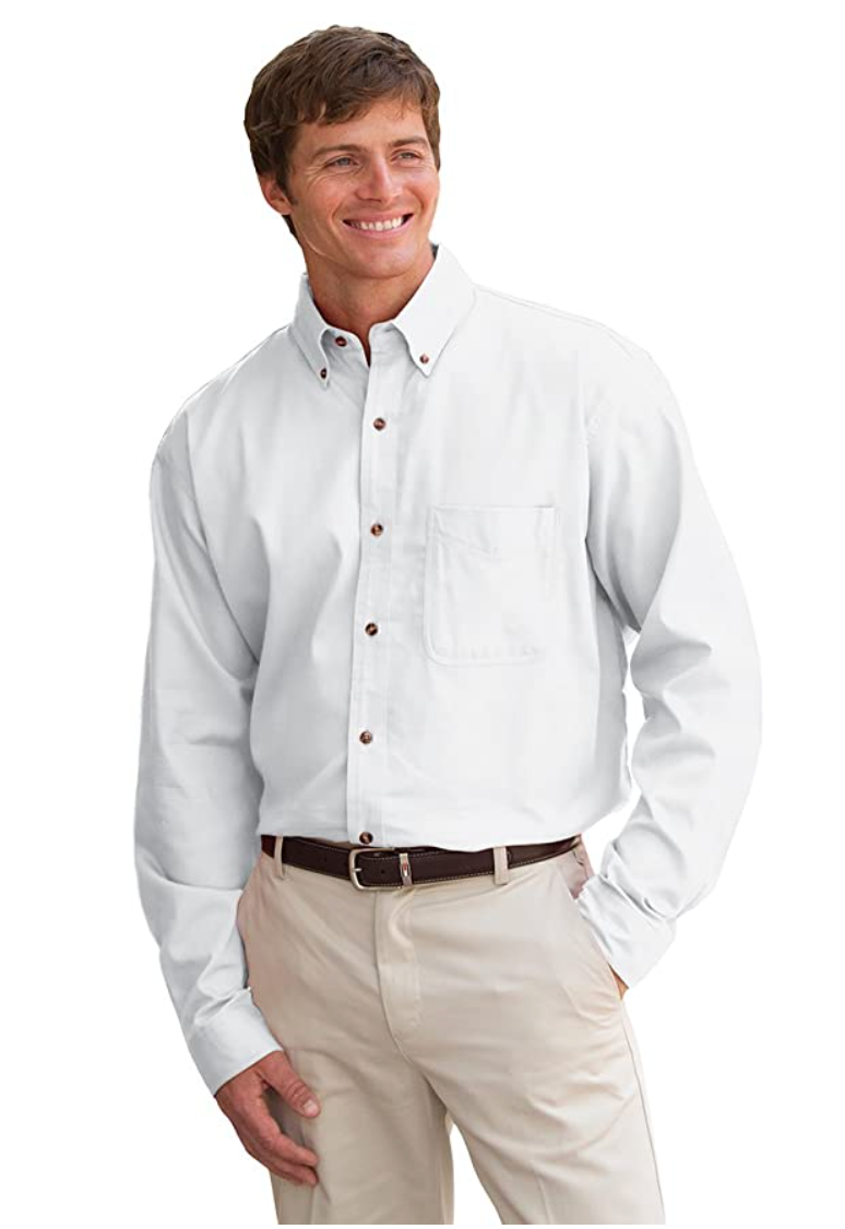 JonathanCorey Men's Long Sleeve Heavyweight Washed Twill