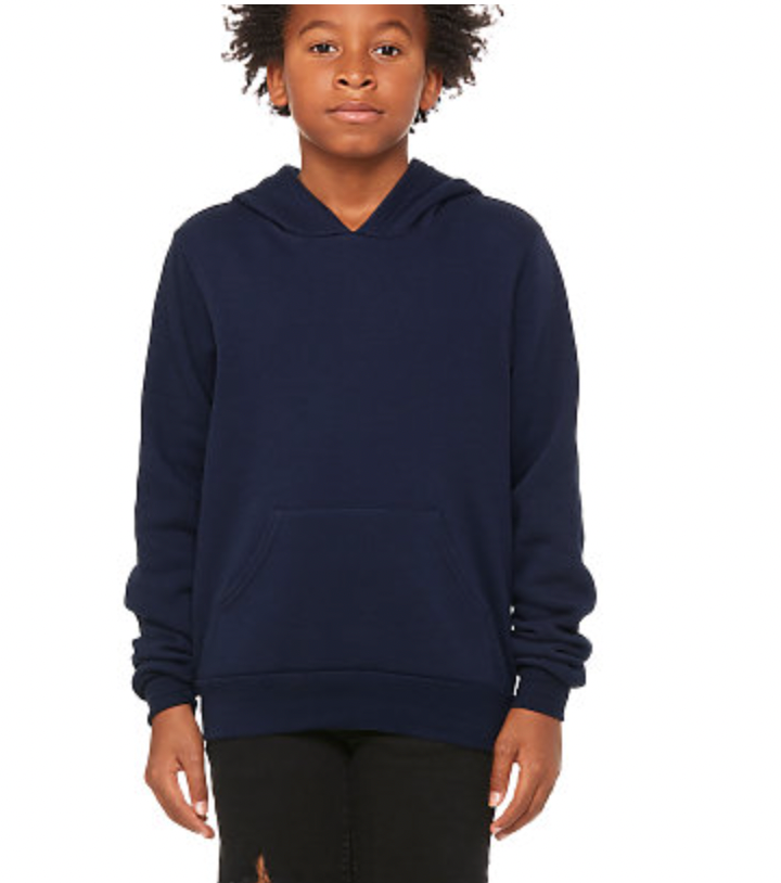 BELLA+CANVAS Youth Sponge Fleece Pullover Hood
