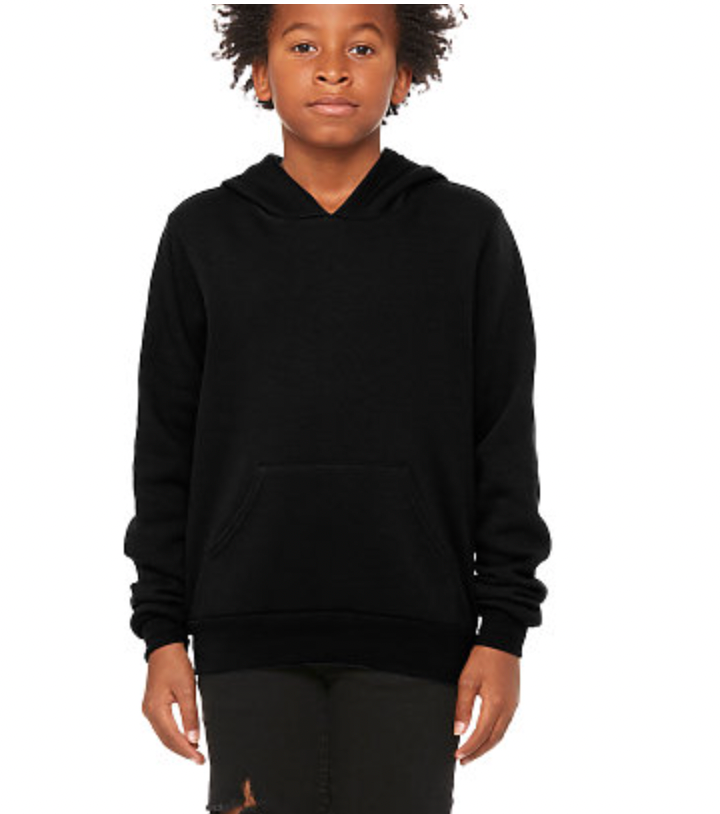 BELLA+CANVAS Youth Sponge Fleece Pullover Hood