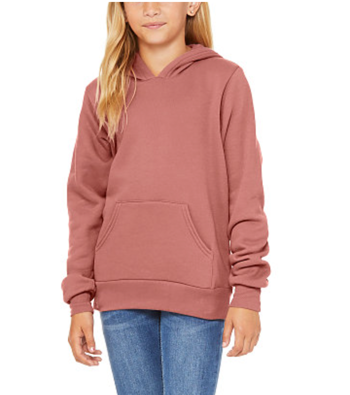 BELLA+CANVAS Youth Sponge Fleece Pullover Hood