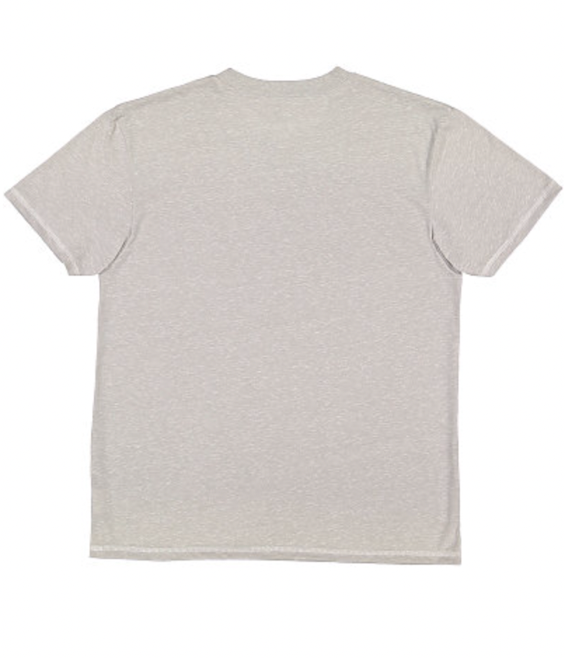 LAT Mens Henley Melange Jersey Tee