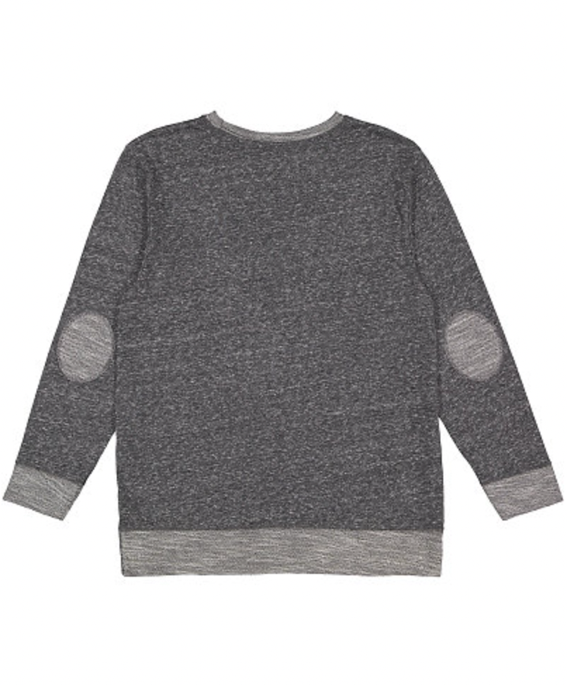 LAT Adult Harborside French Terry Crew with Elbow Patches