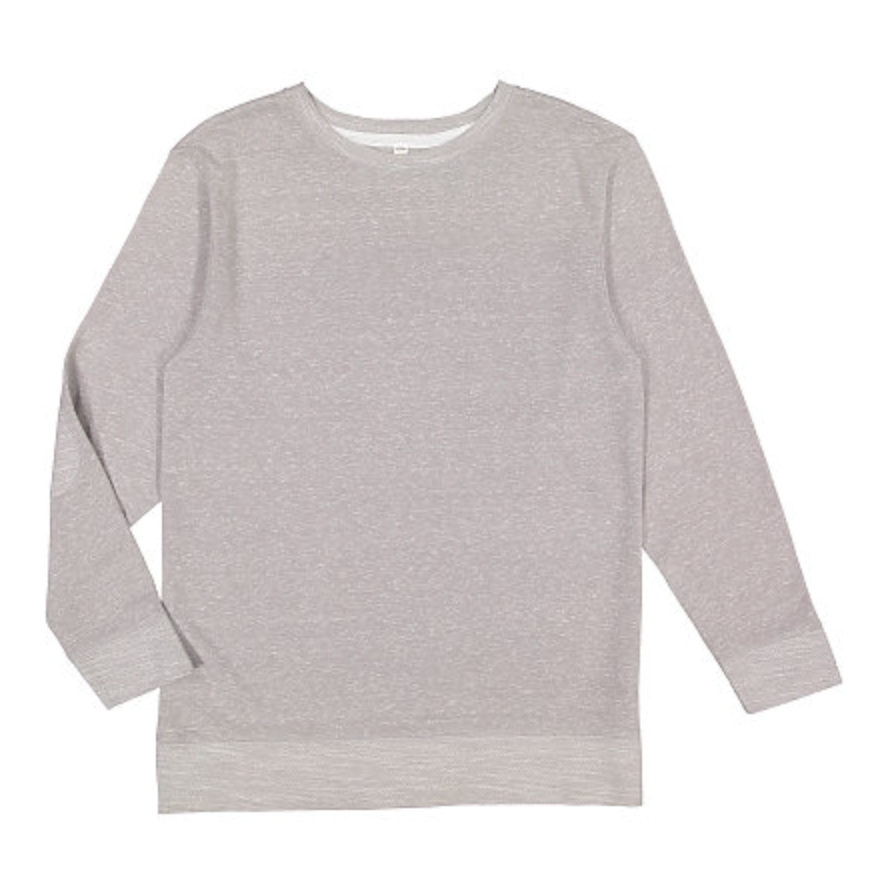 LAT Adult Harborside French Terry Crew with Elbow Patches