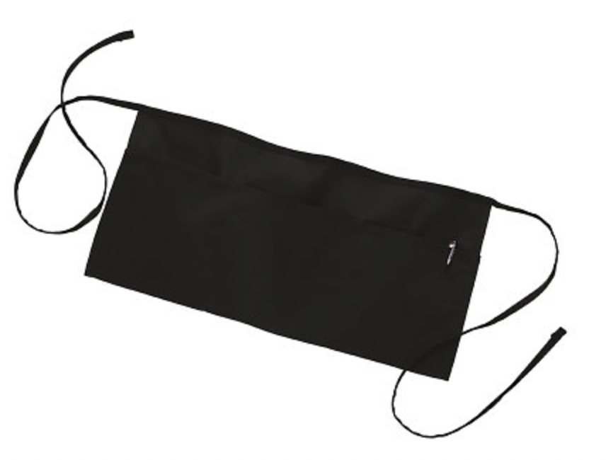 Q-Tees Waist Apron with 3 Compartment Pouch