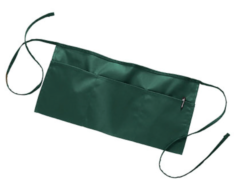 Q-Tees Waist Apron with 3 Compartment Pouch