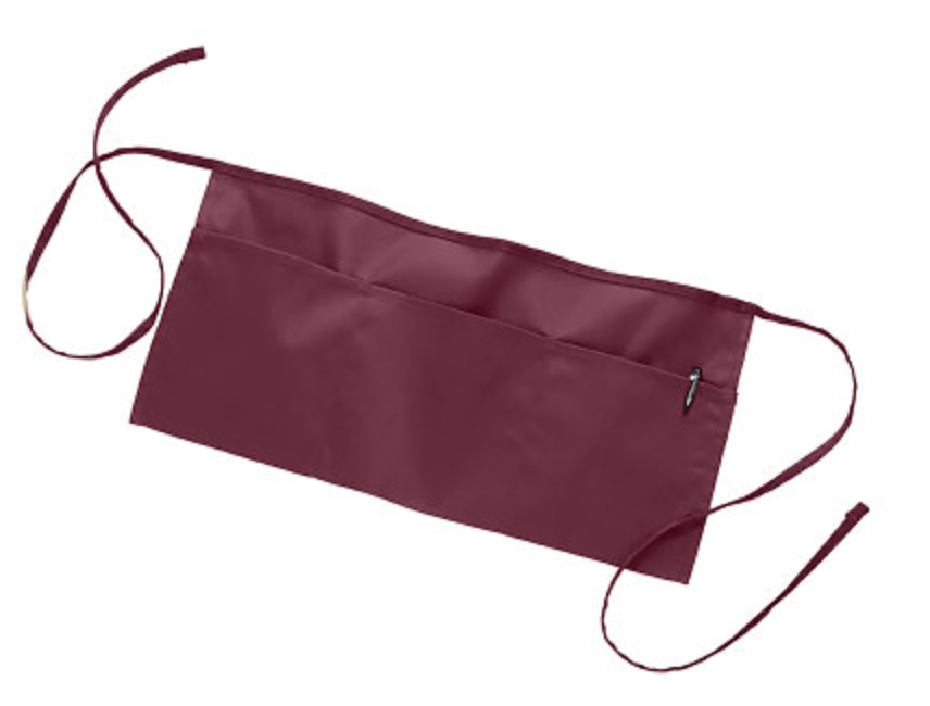 Q-Tees Waist Apron with 3 Compartment Pouch