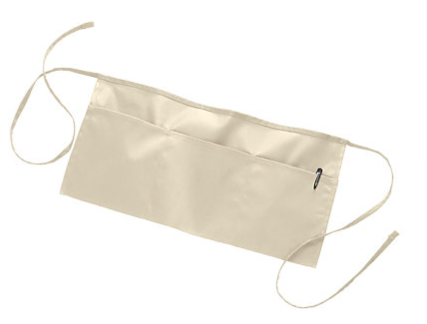 Q-Tees Waist Apron with 3 Compartment Pouch