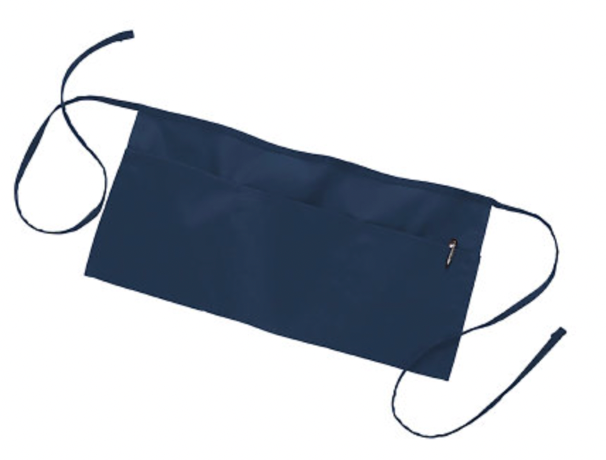 Q-Tees Waist Apron with 3 Compartment Pouch