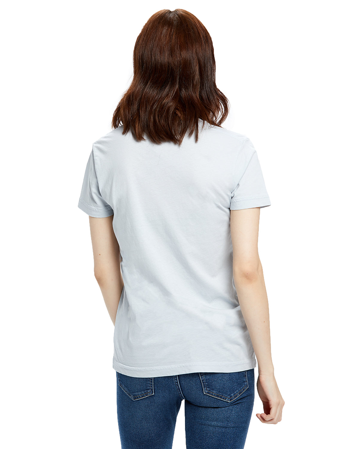US Blanks Ladies' 4.5 oz. Short Sleeve Garment-Dyed Jersey Crew